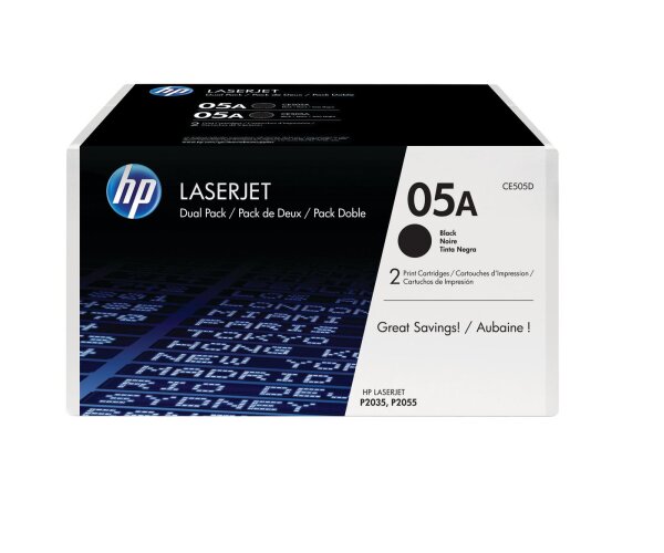 HP Toner Black • CE505D