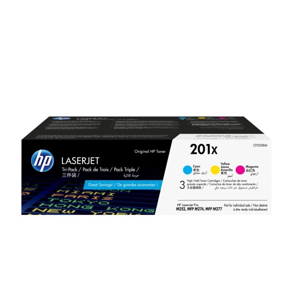 HP Toner Cyan/Magenta/Yellow • CF253XM