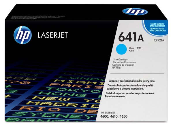 HP Toner Cartridge 8000sh Cyan • C9721-67901