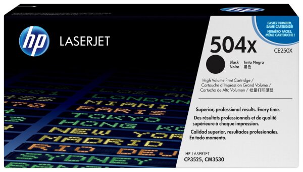 HP Toner Black High Capacity • CE250X