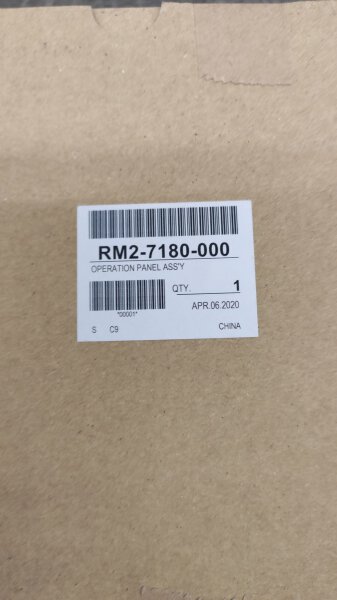 HP Control panel(duplex LCD/simplex model), M553• RM2-7180-000