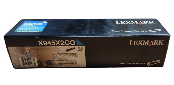 Lexmark Original Toner • X945X2CG • Cyan • X940/X945