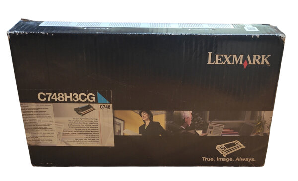 Lexmark Original C748 Toner • C748H3CG • Cyan • C748