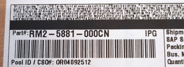 HP SEPARATION ROLLER M477, M277, M280, M452 • RM2-5881-000