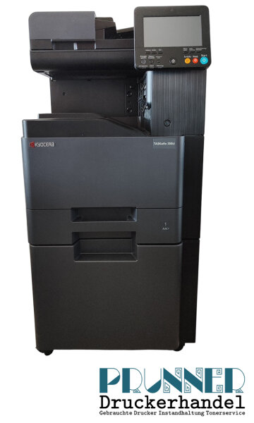 Kyocera Taskalfa 358ci inkl. CB-5110H Holzschrank mit Rollen • Farb-Multifunktionsgerät